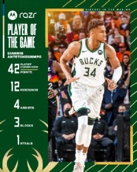 一竞技平台- 雄鹿字母哥刷新个人得分纪录，砍下55分  